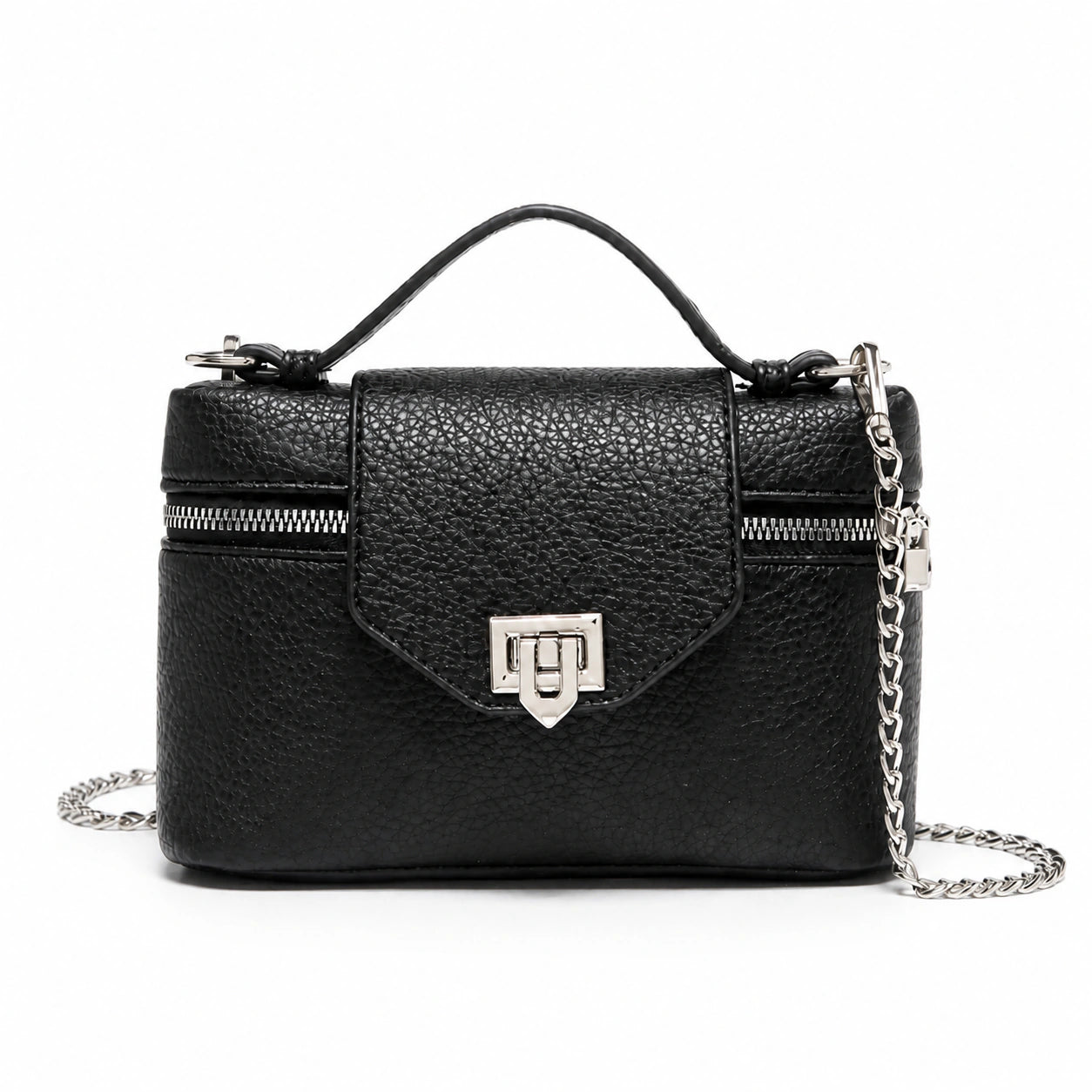 Mini Bag in Leather - Fleur