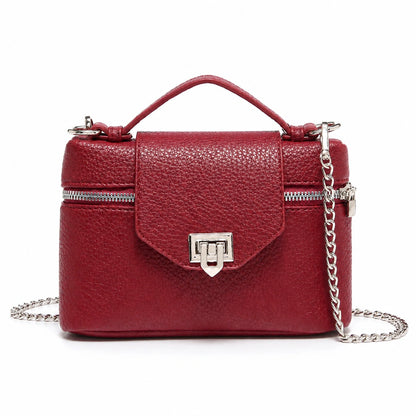 Mini Bag in Leather - Fleur