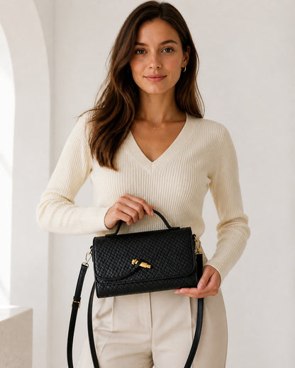 Mini Bag in Leather - Delphine
