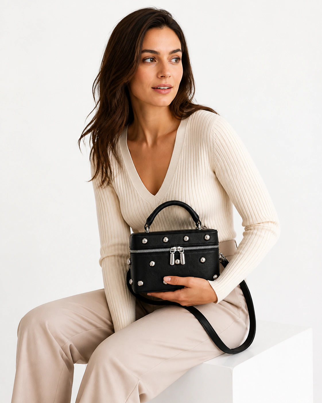 Mini Bag in Leather - Nadia