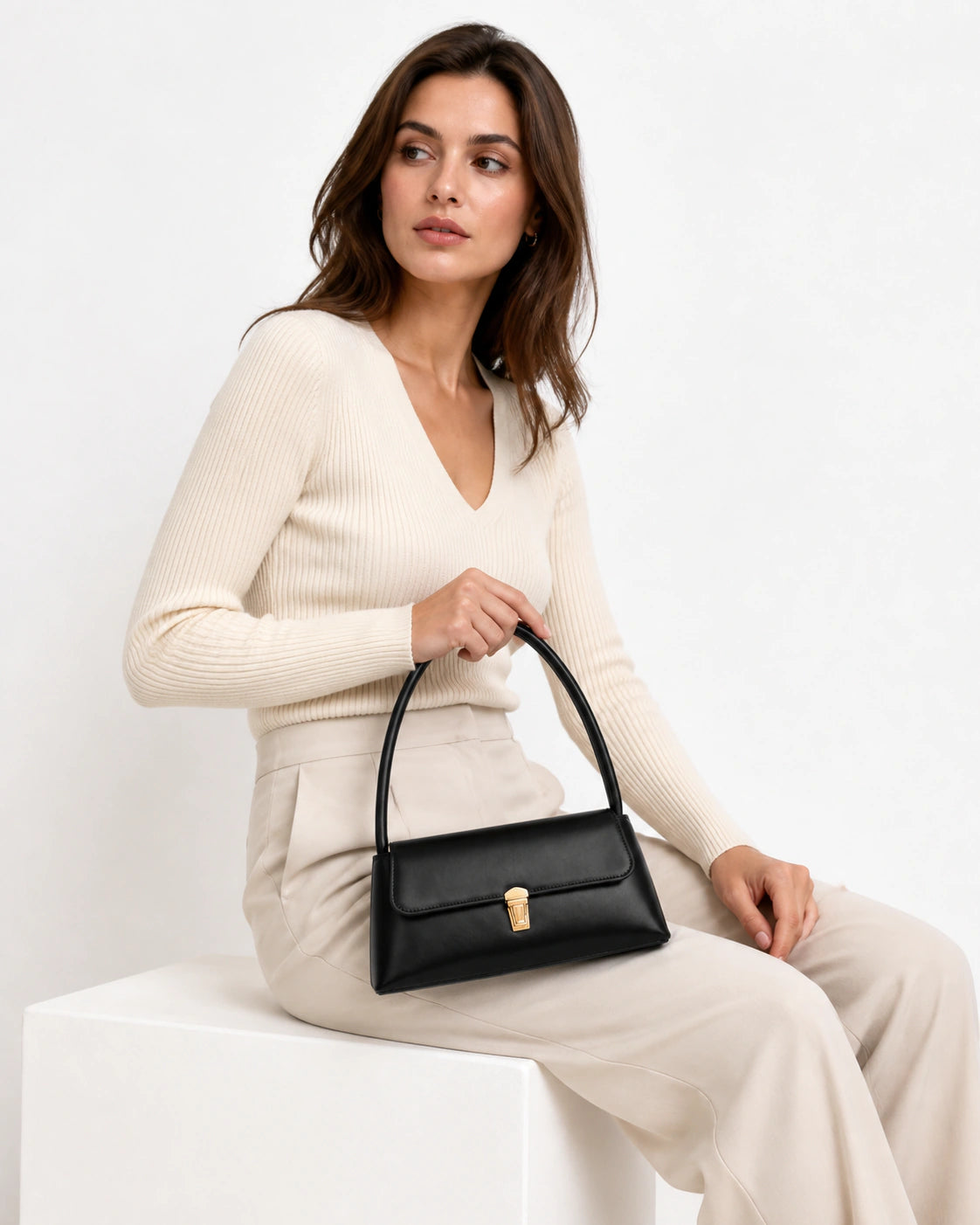 Mini Bag in Leather - Vivienne